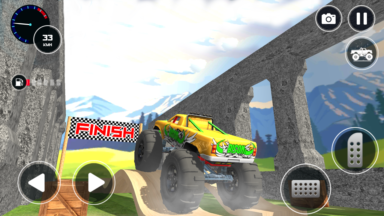 Monster Truck Stunt hot Wheels Car games Free