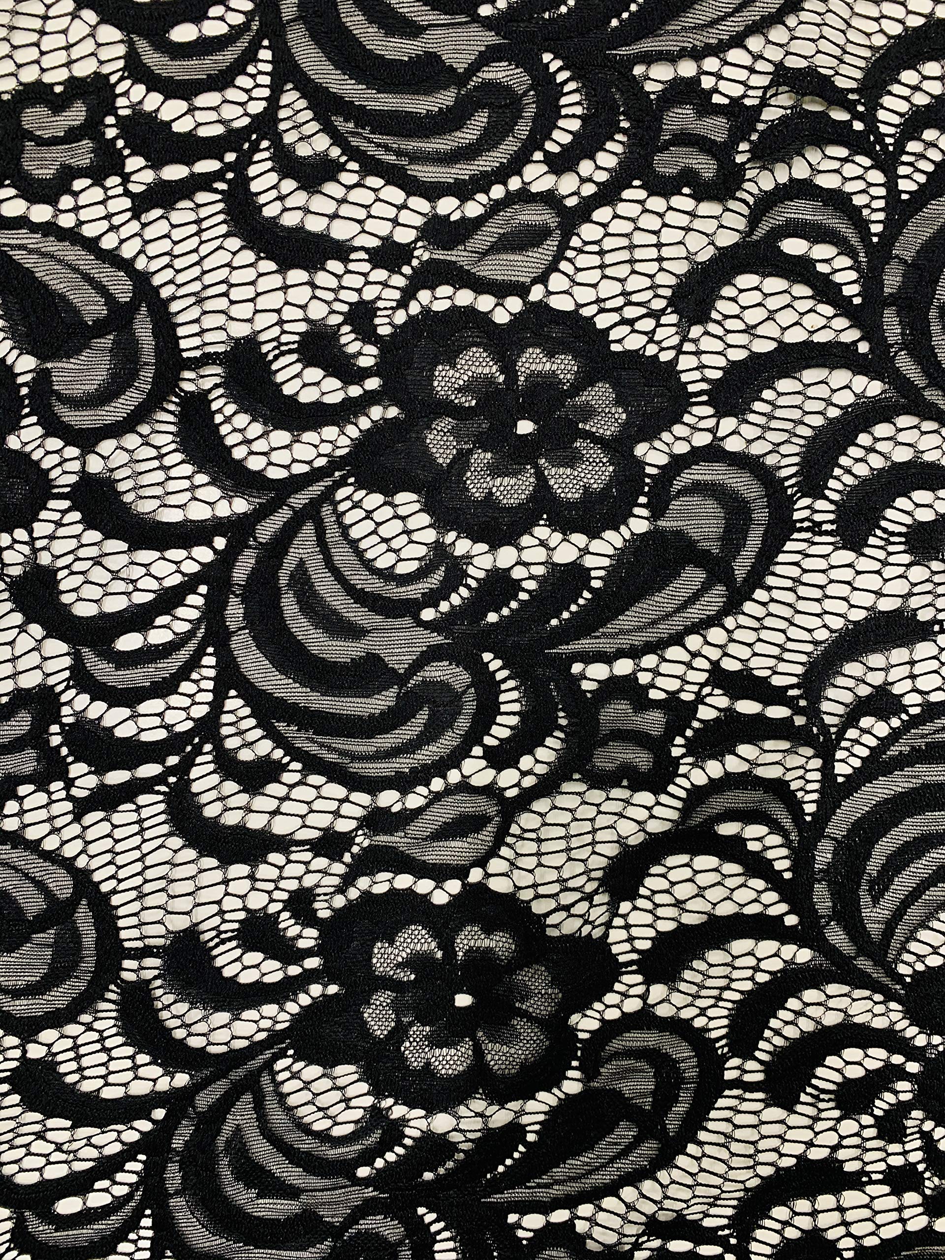 Tissu En Dentelle Florale Au Crochet De Qualité Supérieure - Dentelle