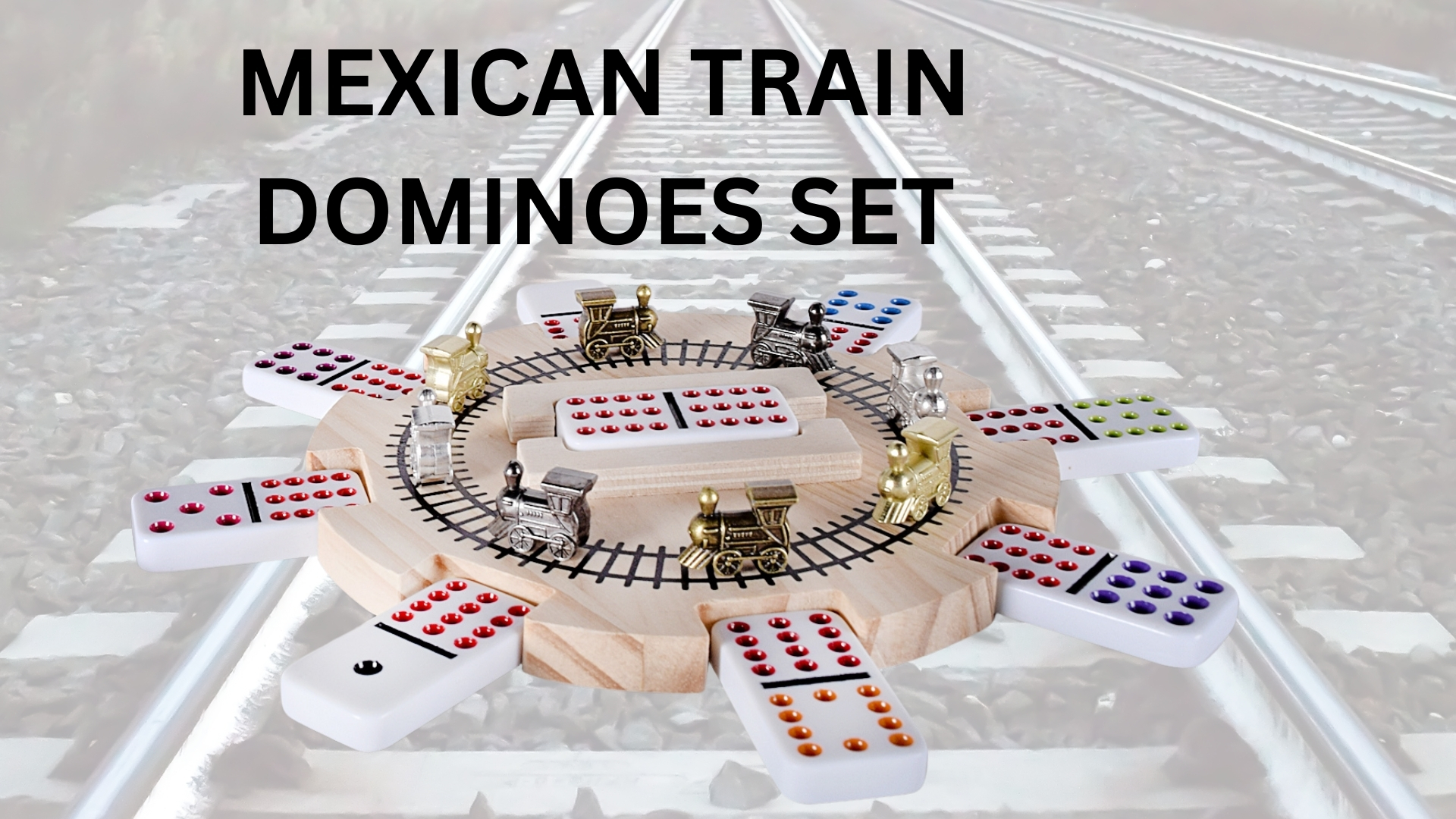 Amazon.com: RNK Gaming Mexican Train Dominoes Set Double 12 Color
