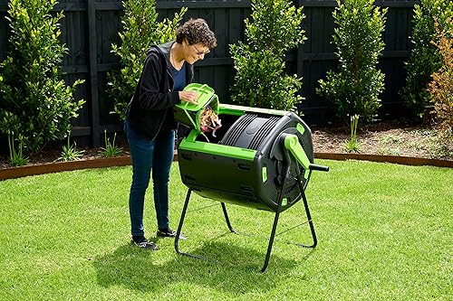 Miniatura 5 de MAZE Vaso de compost de dos compartimentos con engranaje de 48 galones