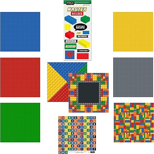 Scrapbook Customs Kit temático de papel y pegatinas para álbum de recortes, Master Builder Boy