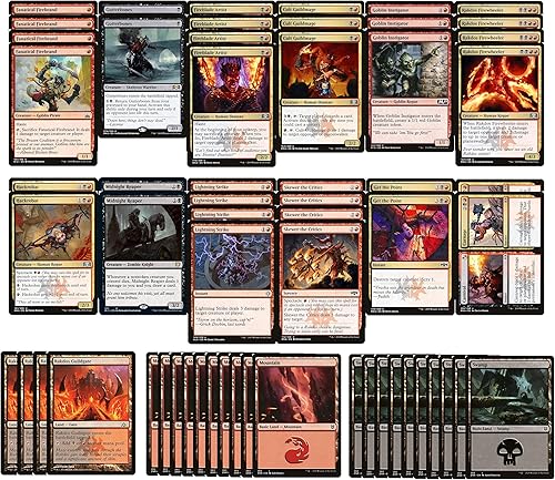Baraja de espectáculos Rakdos - Negro Rojo - Legal moderno - Hecho a medida - Magic The Gathering - MTG - 60 cartas!