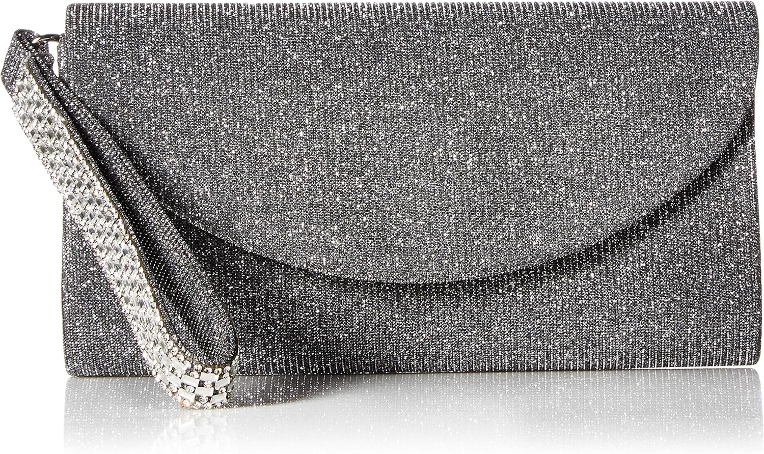 Jessica McClintock womens Vienna Sparkle & Shine Flap Wristlet