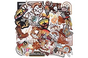 Meneng iron on pathches: 45 Pcs Cowboy Embroidered Patch for Jackets Backpacks Clothing