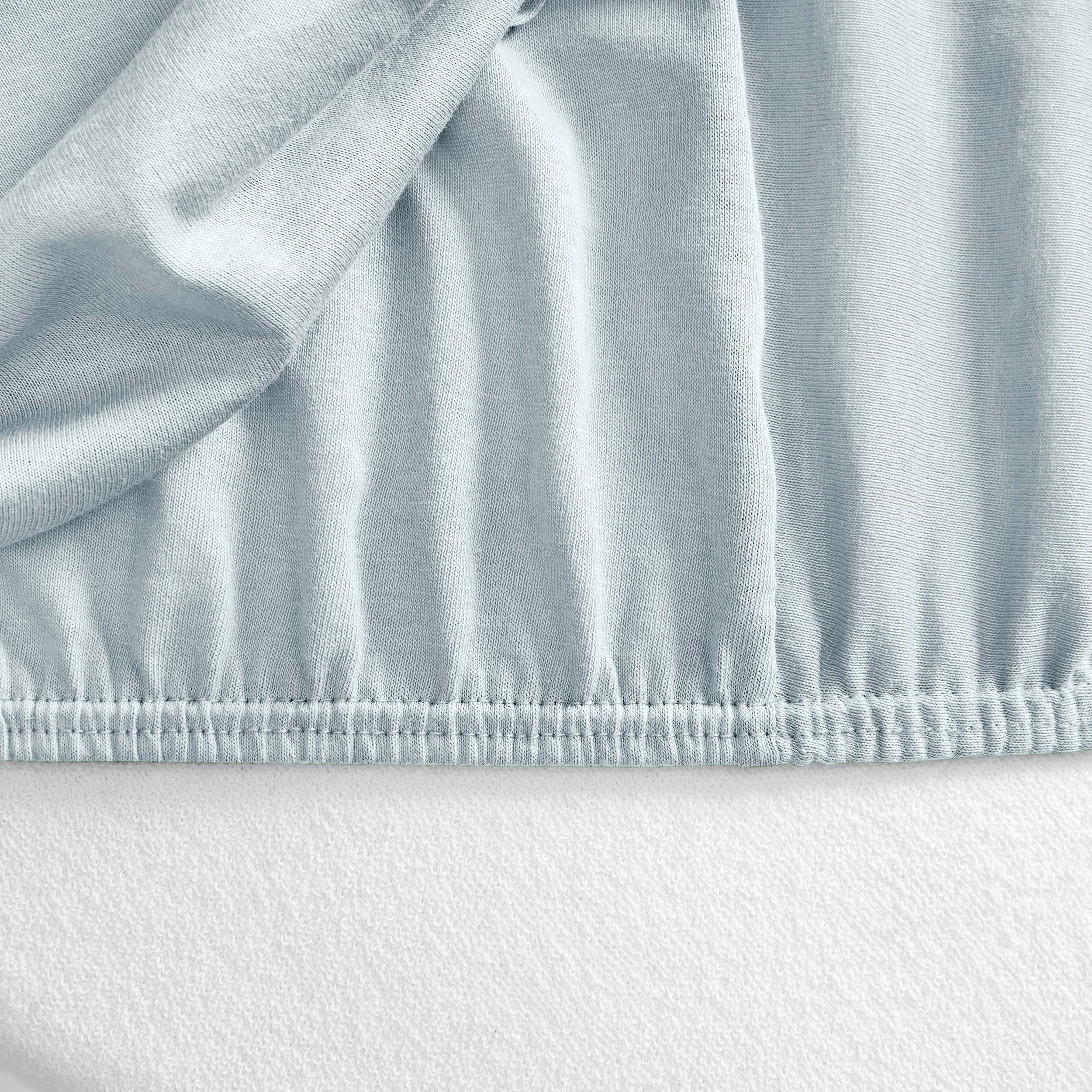 Lenzuolo Con Angoli Jersey JETTE 70x140x15 Cm Bianco - Foto 5