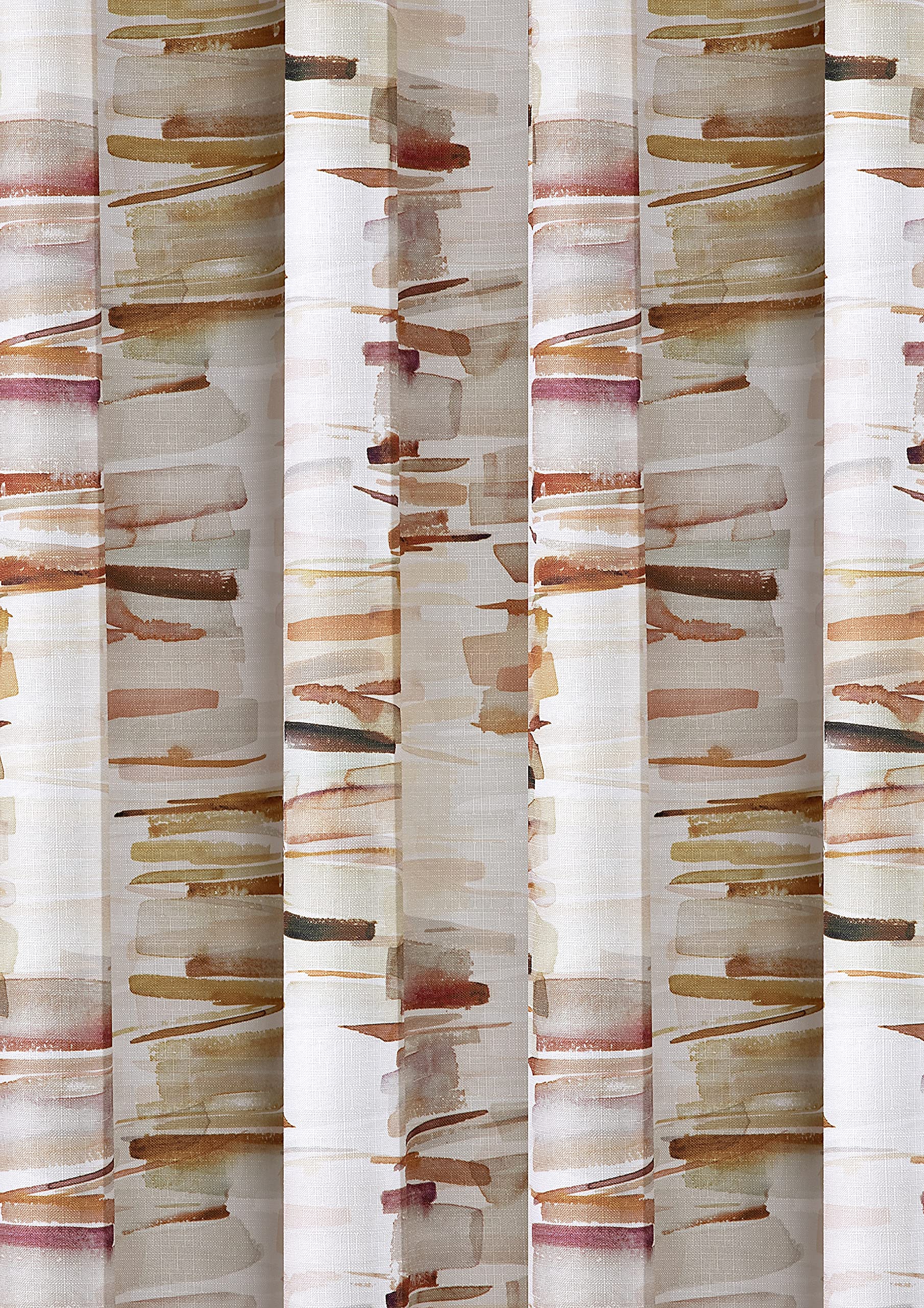 Verdi Juno Tab-Top Curtain 140 x 245 cm 1 Piece Terra Print, Earth, W 55.1" x L 96.5" (1 Panels) - Image 2
