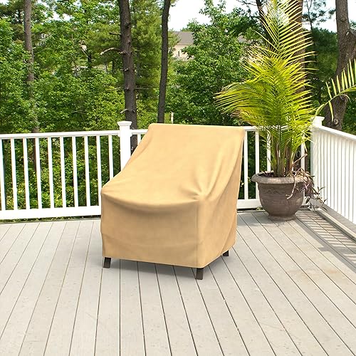 Miniatura 2 de EmpirePatio - Fundas para sillas con respaldo alto de 36 pulgadas de alto, nuez moscada