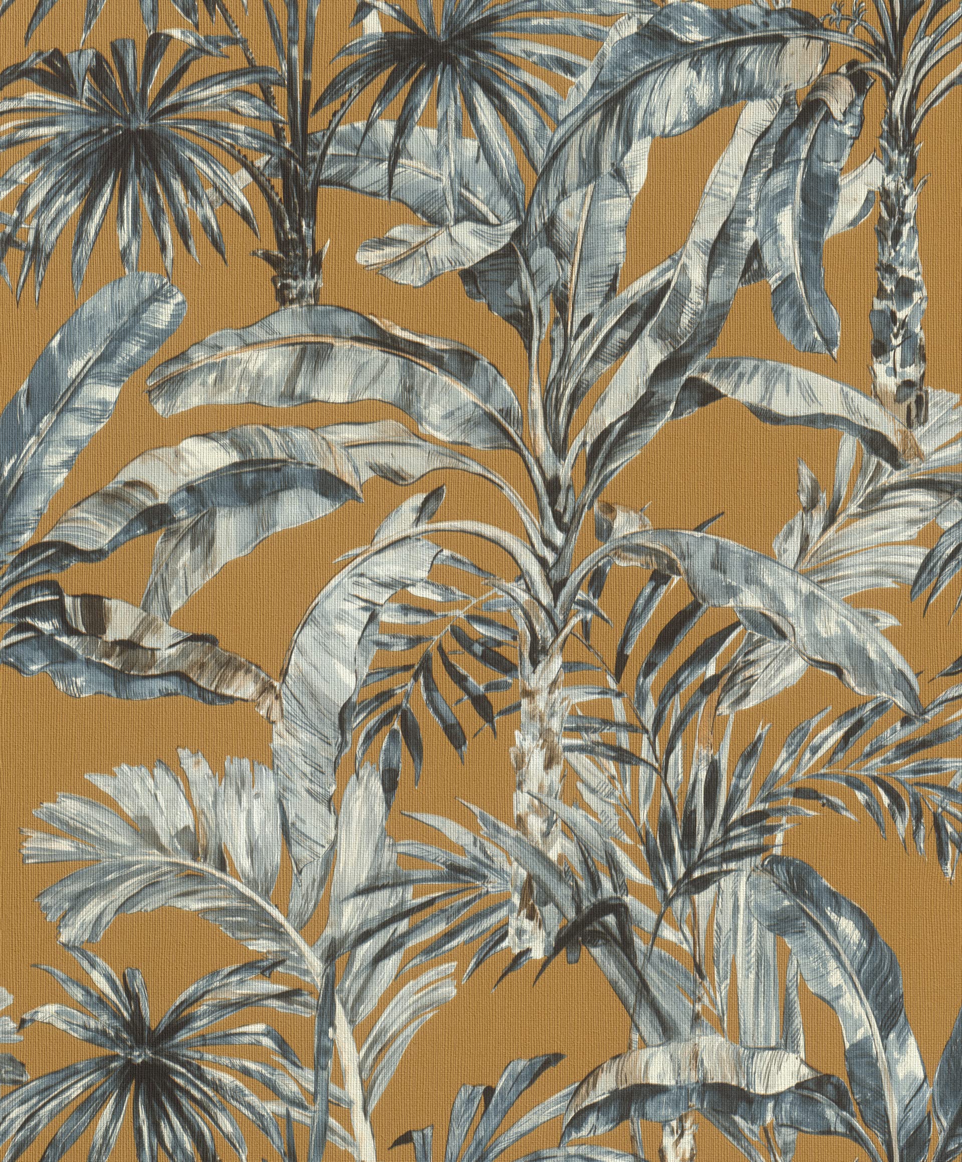Rasch Blue-Brown Paperhangings Non Woven Wallpaper (Botanical) Brown Blue 10,05 M X 0,53 M Florentine Iii 485264
