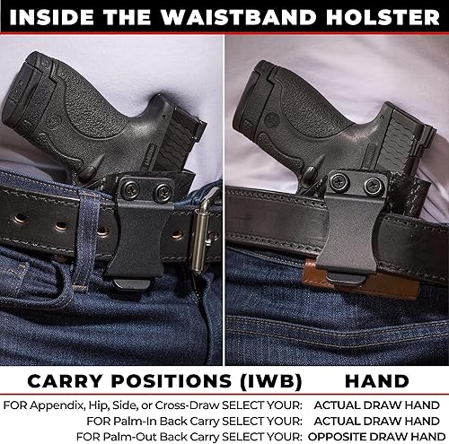 Miniatura 3 de Óptica redondeadaRMR Cut IWB KYDEX Holster  Compatible con garras  Retención 'Posi-Click'  Ajuste personalizado  Adj. Cant  100% fabricado en