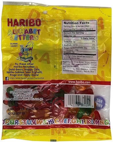 Miniatura 4 de Haribo Gomitas - Letras del alfabeto - 5 oz