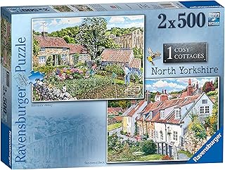 Comprar Ravensburger Cosy Cottages No.1 - North Yorkshire 2X 500 Piece Jigsaw Puzzles for Adults & for Kids Age 10 and Up The Forest Stewardship Council
