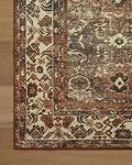 Loloi Magnolia Home by Joanna Gaines x Banks BAN-04 Collection Machine Washable Brick/Ivory 2'-0" x 5'-0" Accent Rug