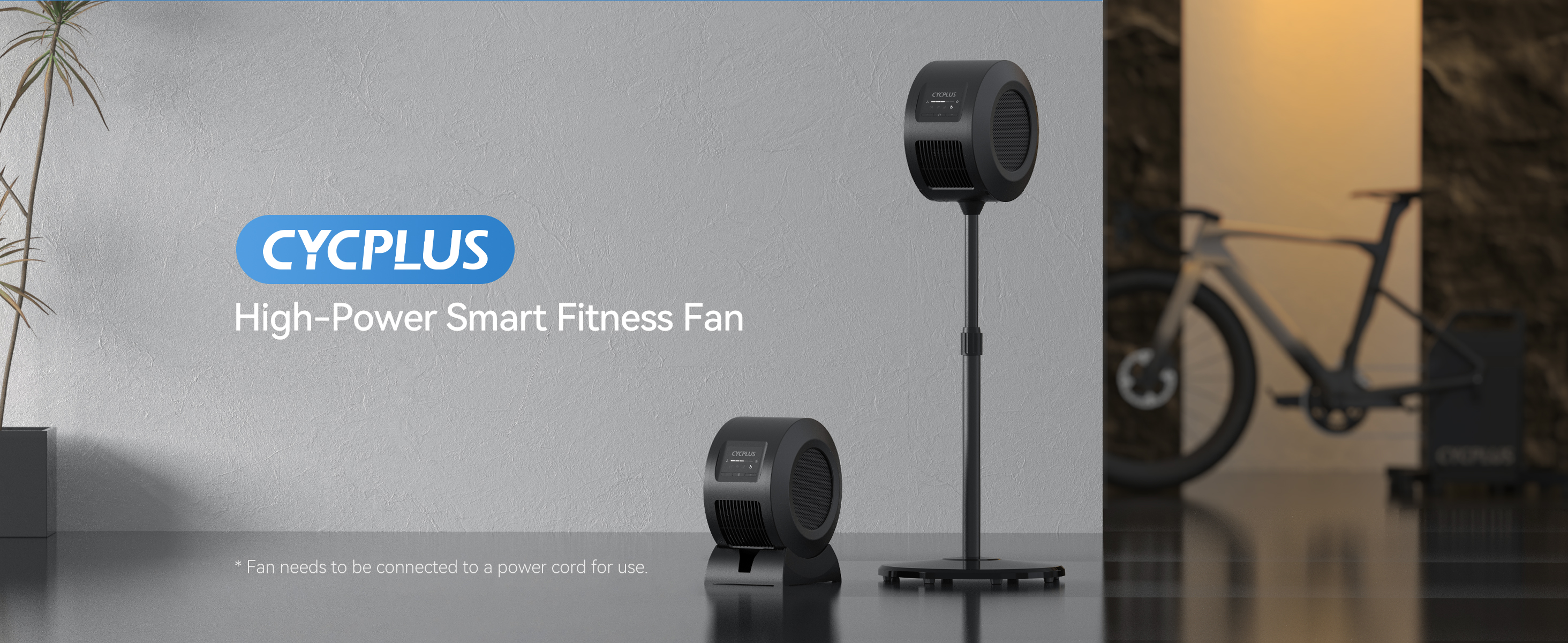 CYCPLUS Smart Indoor Cycling Fan, BLDC Motor Drive, 5 Speed Modes