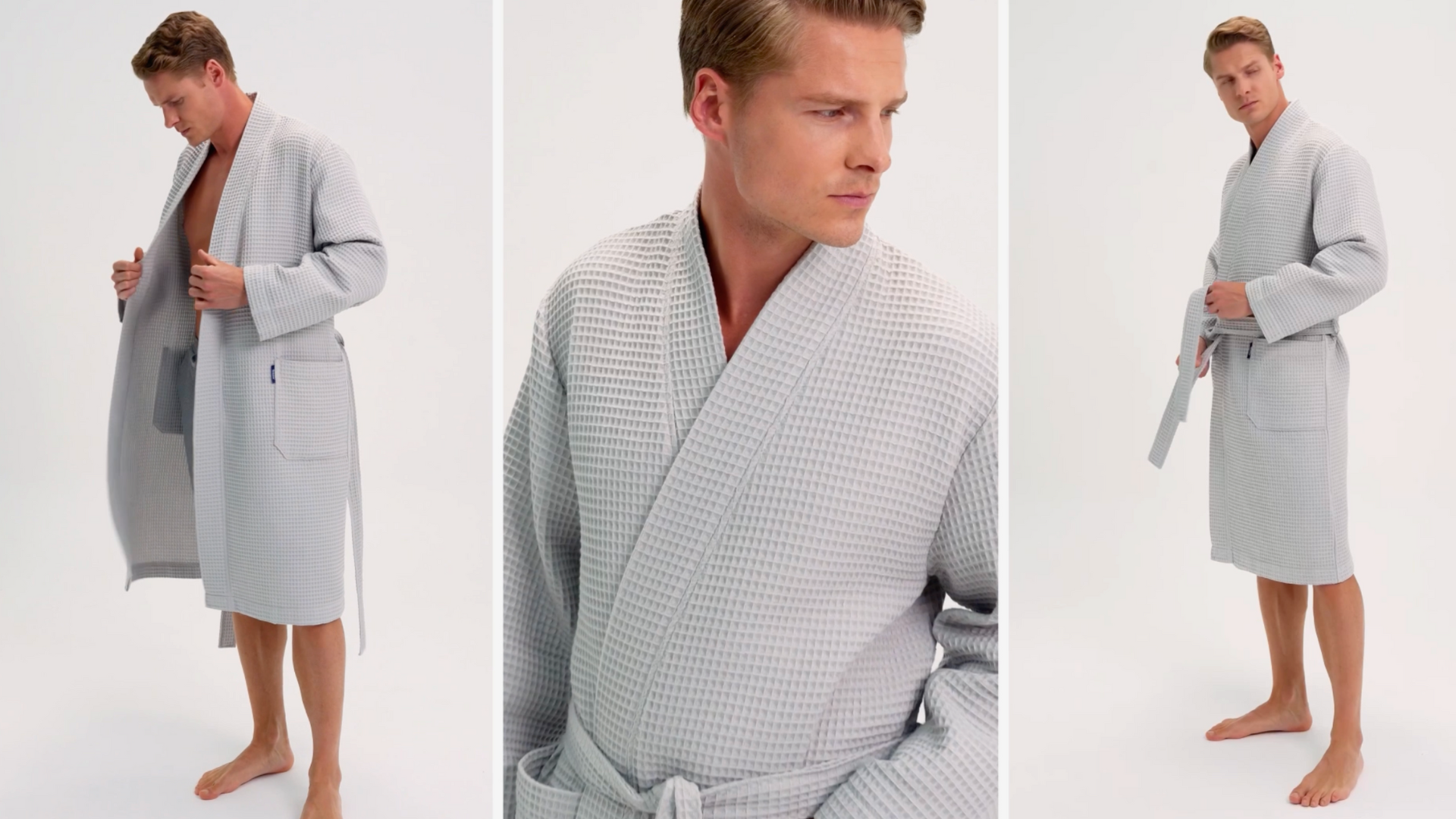 Françoise Saget Twinzen Peignoir De Bain Homme S Blanc 100