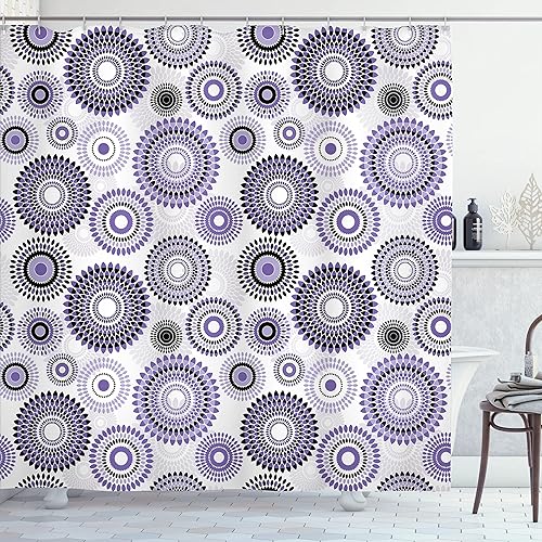 Miniatura 106 de Ambesonne Cortina para regadera náutica con palmeras