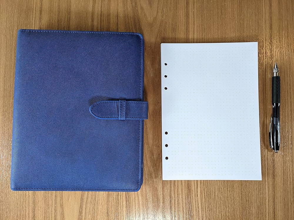 Amazon.co.jp: A5ドットグリッドペーパー6穴パンチ120GSM。 200