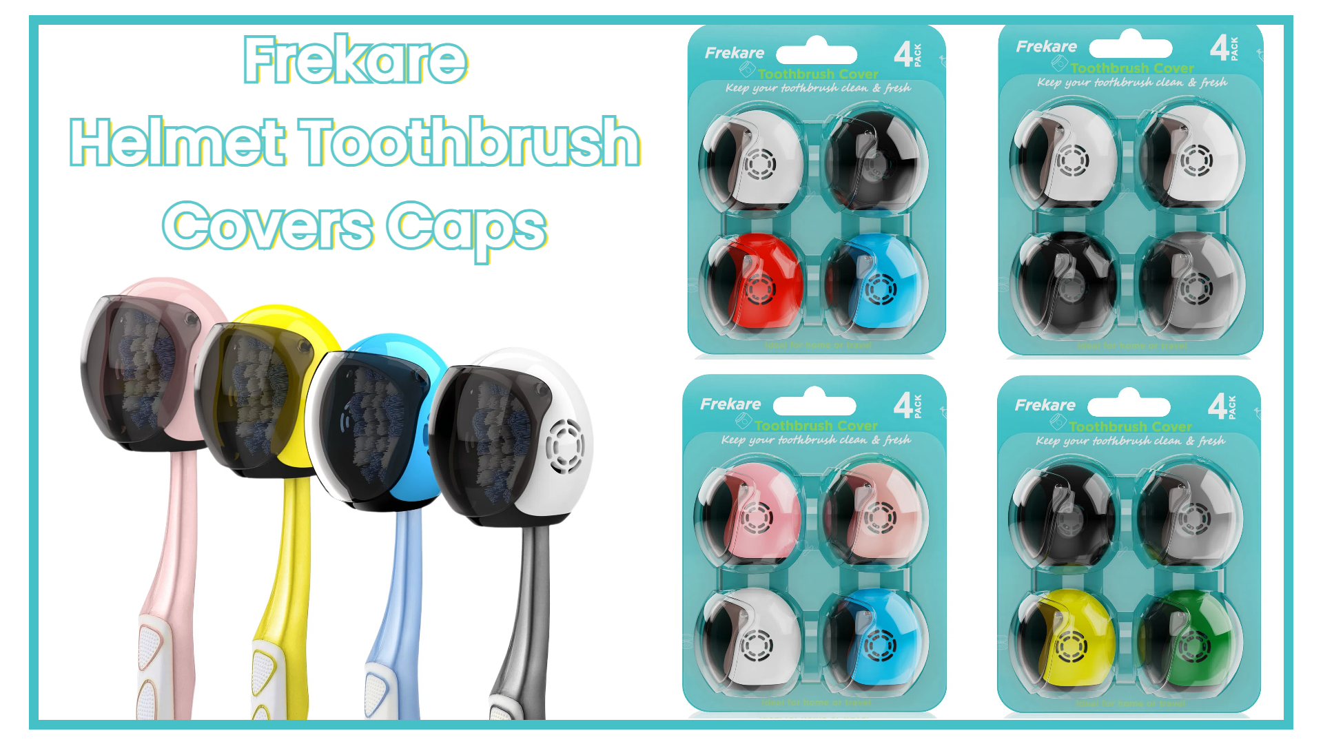 Amazon.com: Frekare Helmet Toothbrush Covers Caps, Fits Most