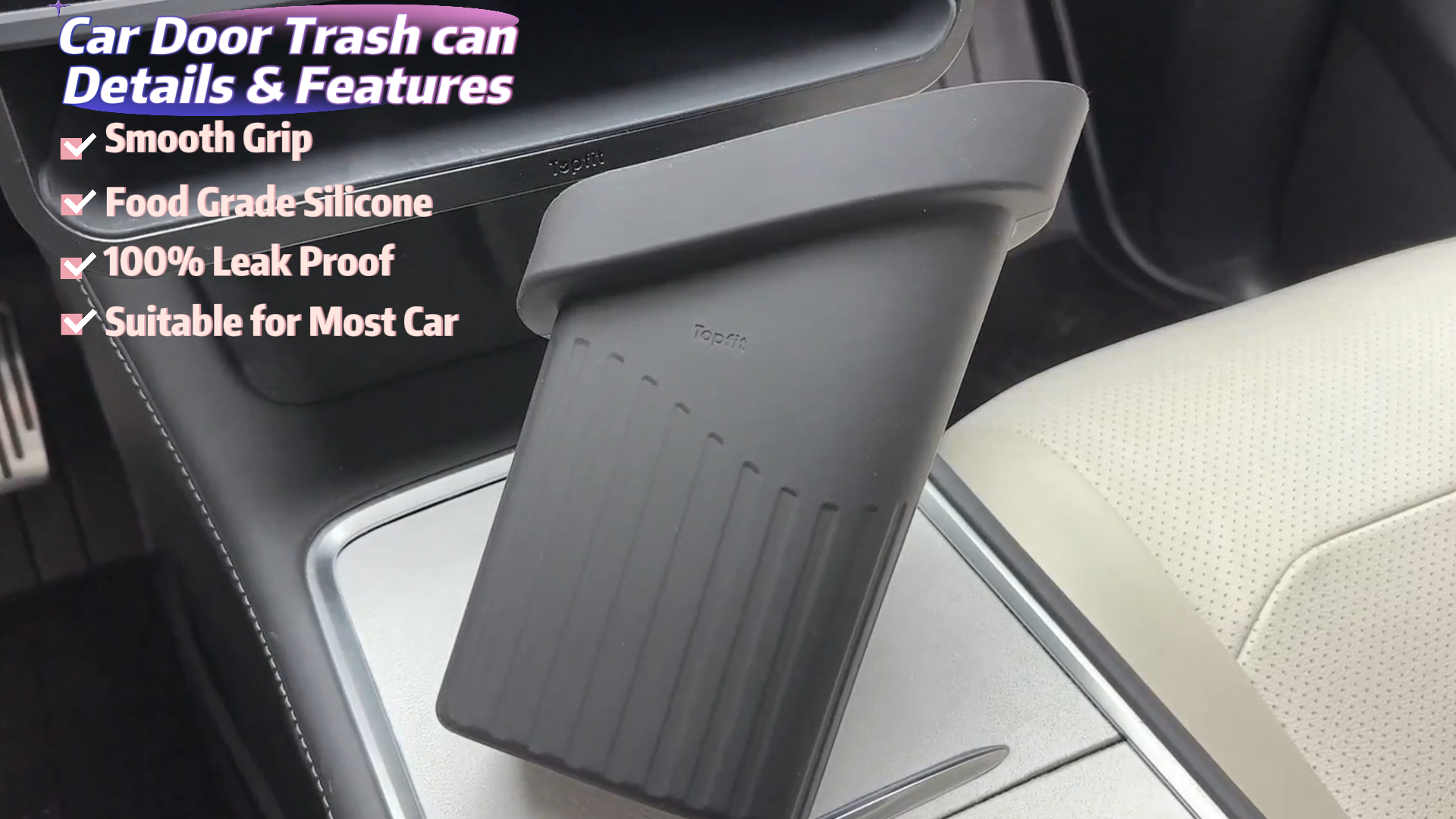 Amazon.com: BMZX Car Trash Can Trash Bin, Accessories for Interior