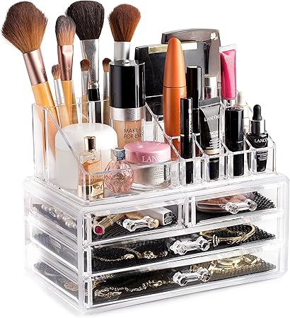 Masisrs clear makeup organizer - cosmetic storage organizer - 16 …