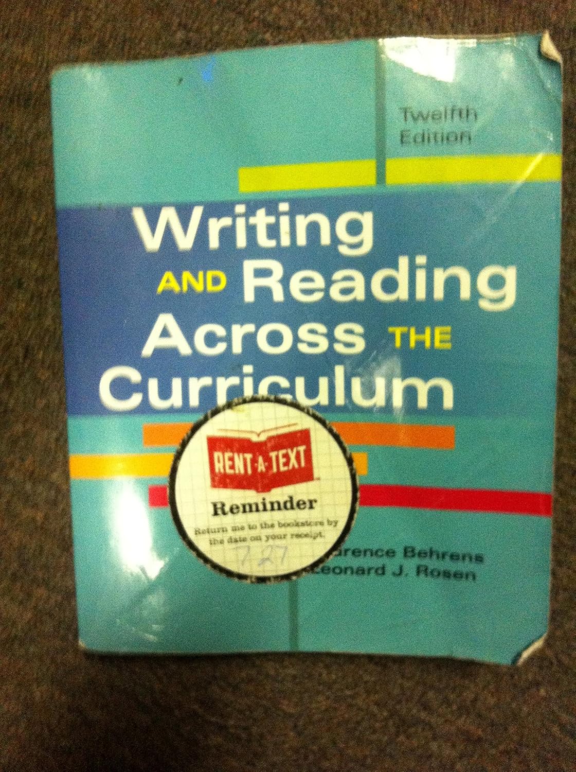 Writing and Reading Across the Curriculum (12th Edition