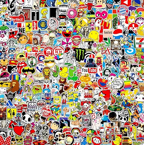 Miniatura 5 de -Calcomanías aleatorias para niños, portátil, coche, camión, lote, JDM, conjunto para botella de agua Carros (25)