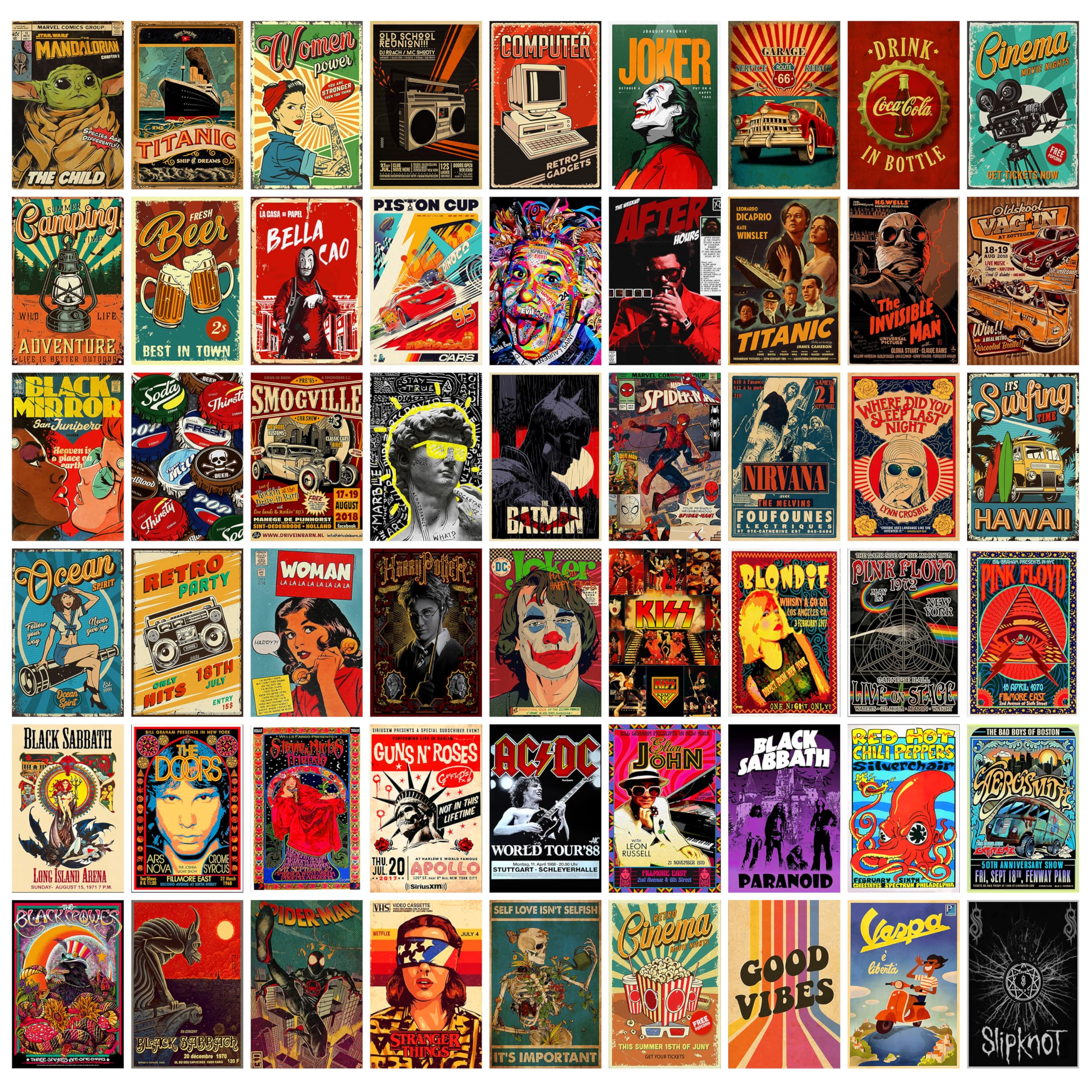 Anime Wall Collage Kit - 54 Posters Included -11 Anime Wall Collage Kit - 54 Posters Included -11