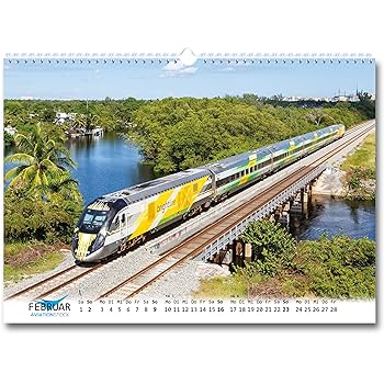 鉄道　カレンダー Amazon | 鉄道カレンダー 2024年 アメリカの鉄道 DIN A3形式