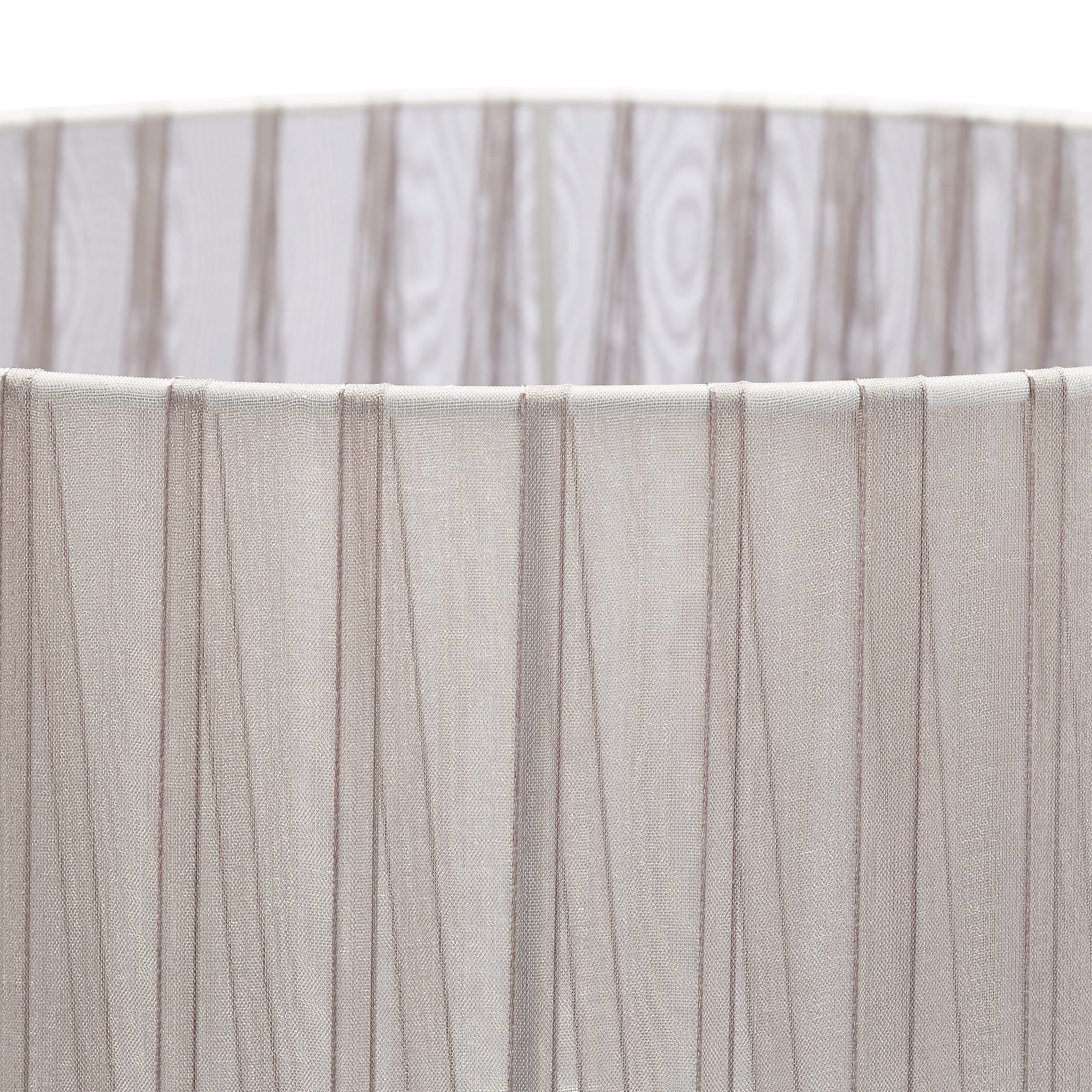 Relaxdays Lampada da comodino in cristallo, da tavolo a sfere, paralume HLP: 53 x 29,5 x 29,5 cm, chiara/argento