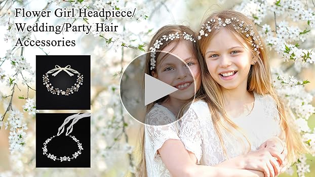 Amazon.com : Tanfeine Flower Girl Headpiece, Flower Girl