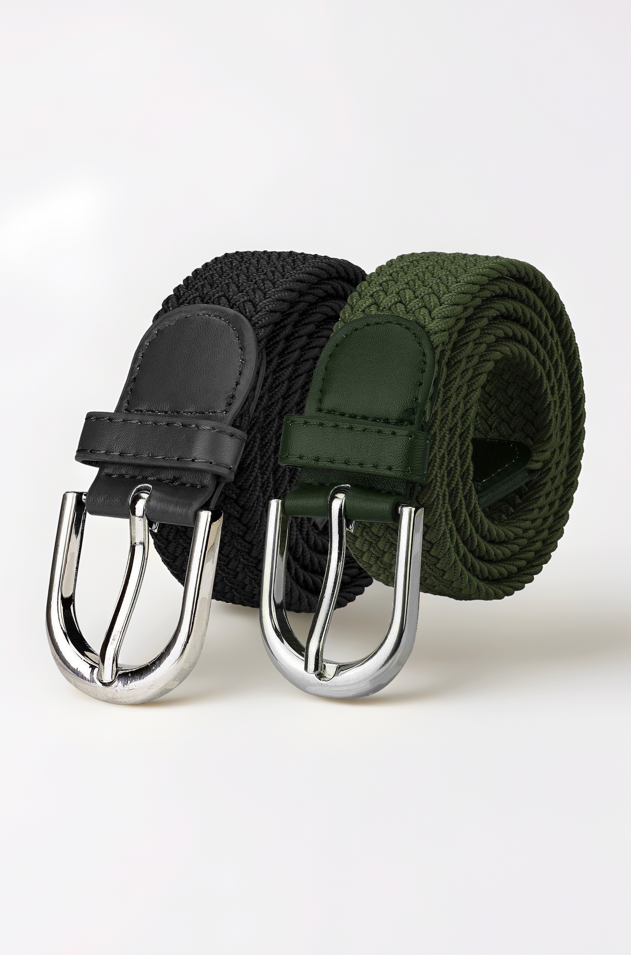 ZORO Woven fabric Braided Stretchable Belt for Men | Formal/Casual