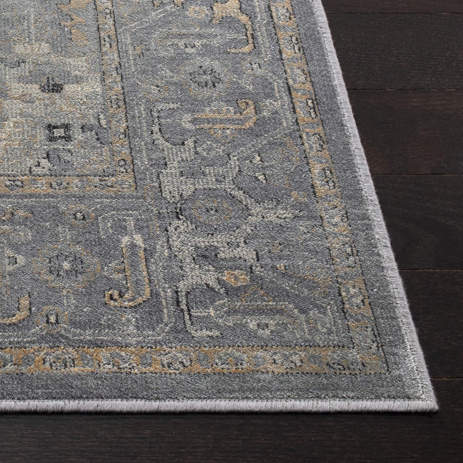 Safavieh Traditional Indoor Woven Rectangle Area Rug, Vintage Collection, VTG114, in Grey / Multi - Image 4
