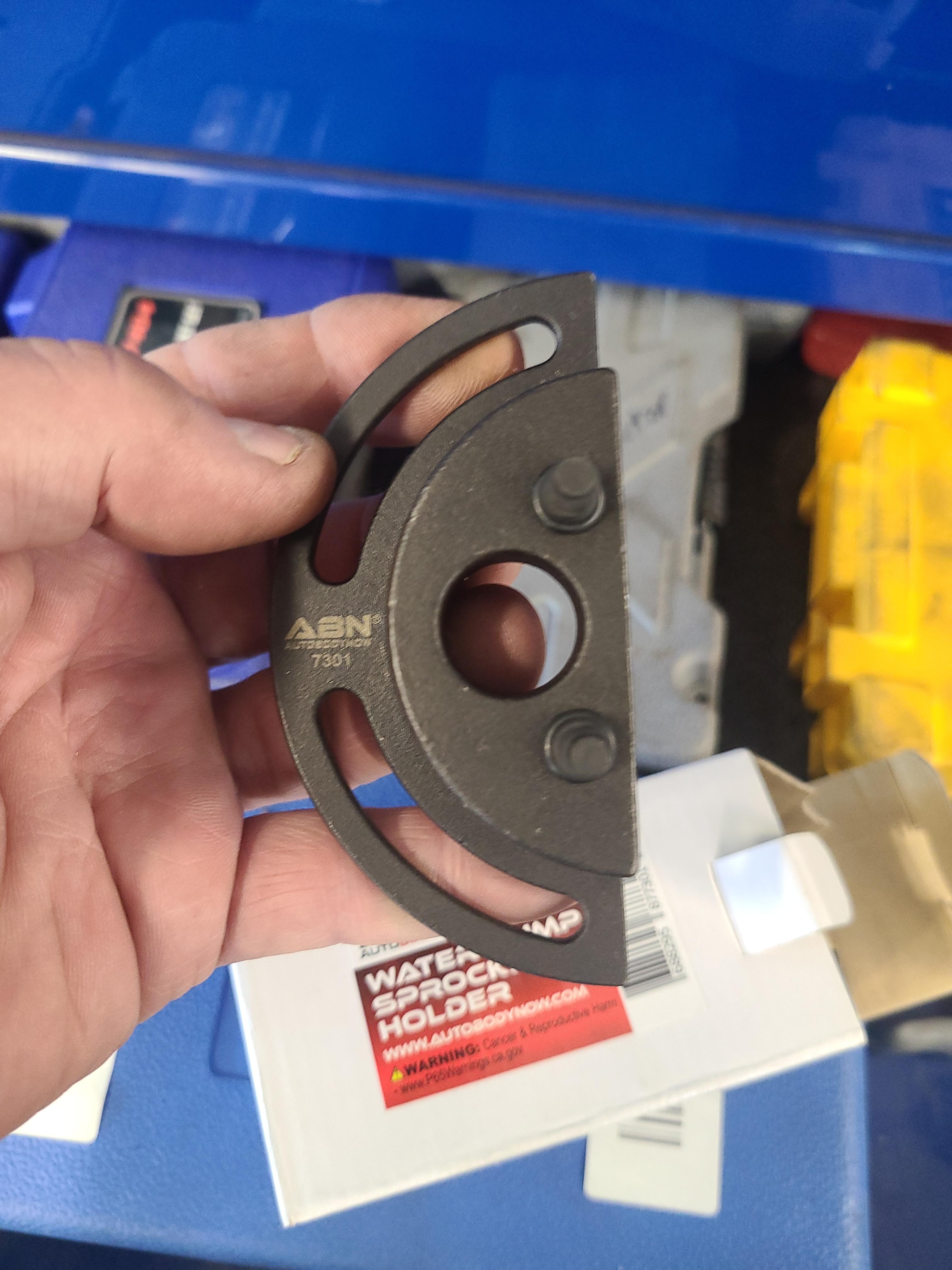 ABN Water Pump Sprocket Holder HalfMoon Aluminum Tool