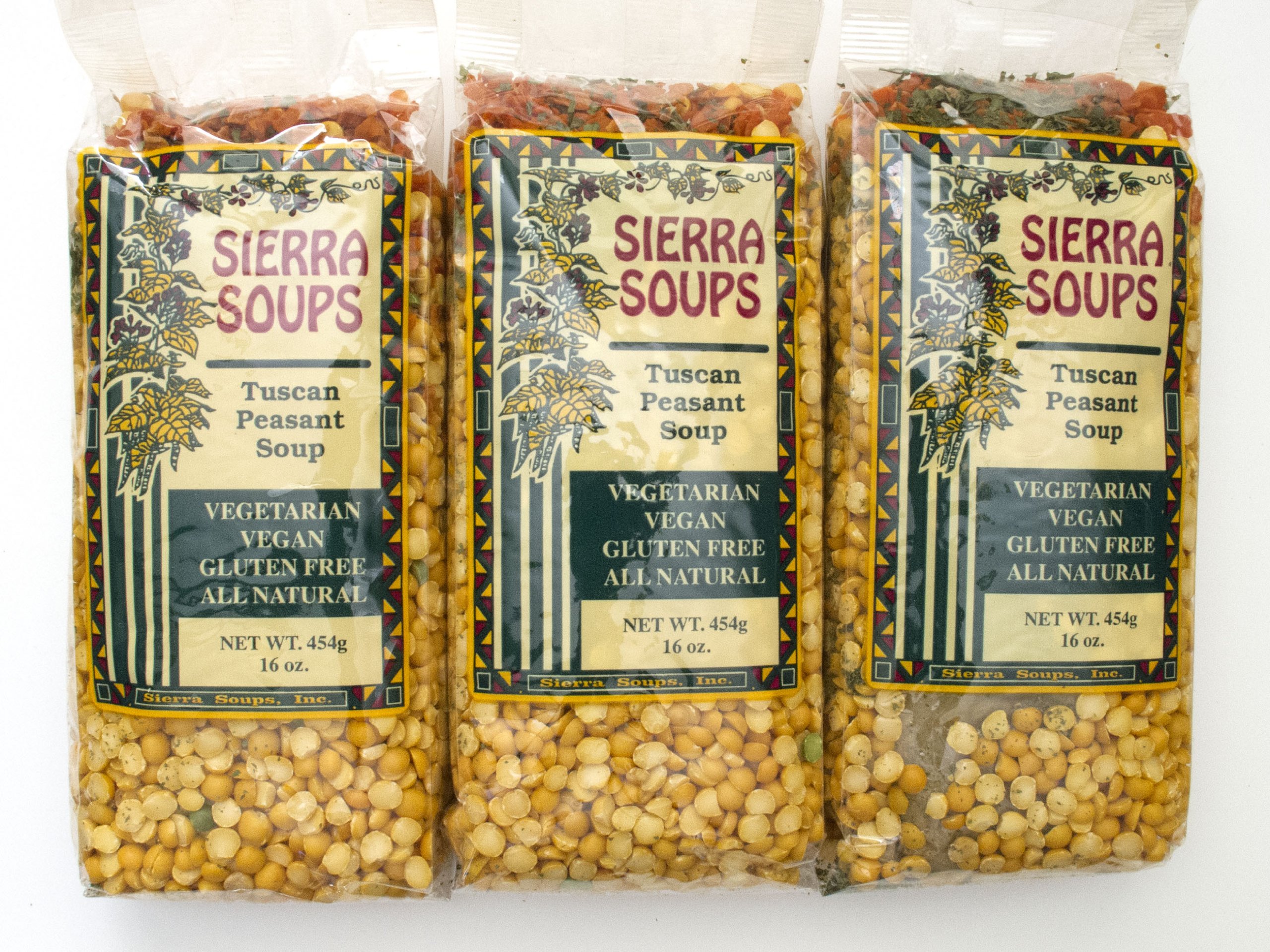 All Natural Gluten Free Vegetarian Vegan Tuscan Peasant Soup Mix Pack of 3 454 g 16 oz each