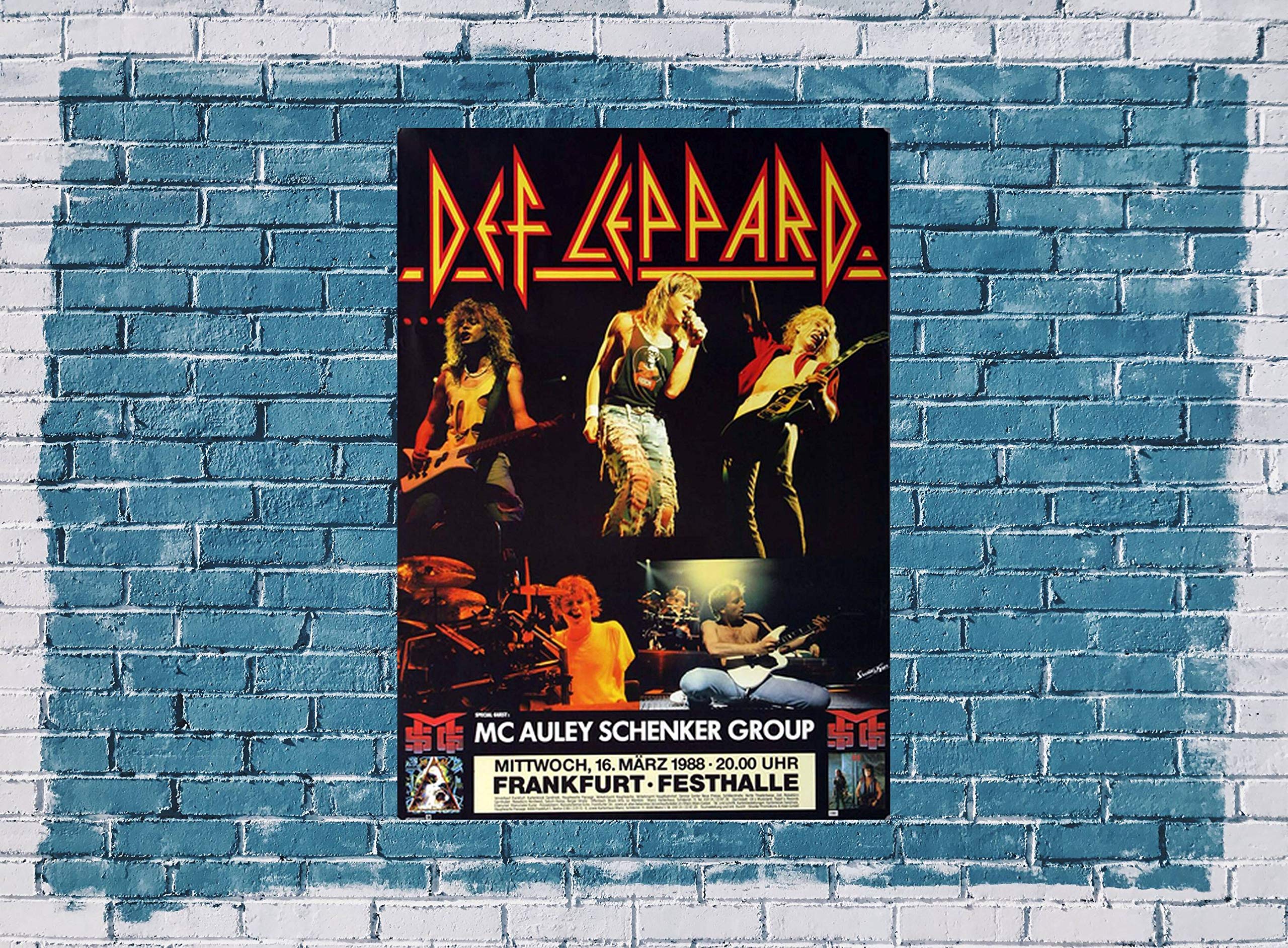 Def Leppard - Hysteria, Frankfurt 1988 » Konzertplakat/Premium Poster | Live Konzert Veranstaltung | DIN A1 «