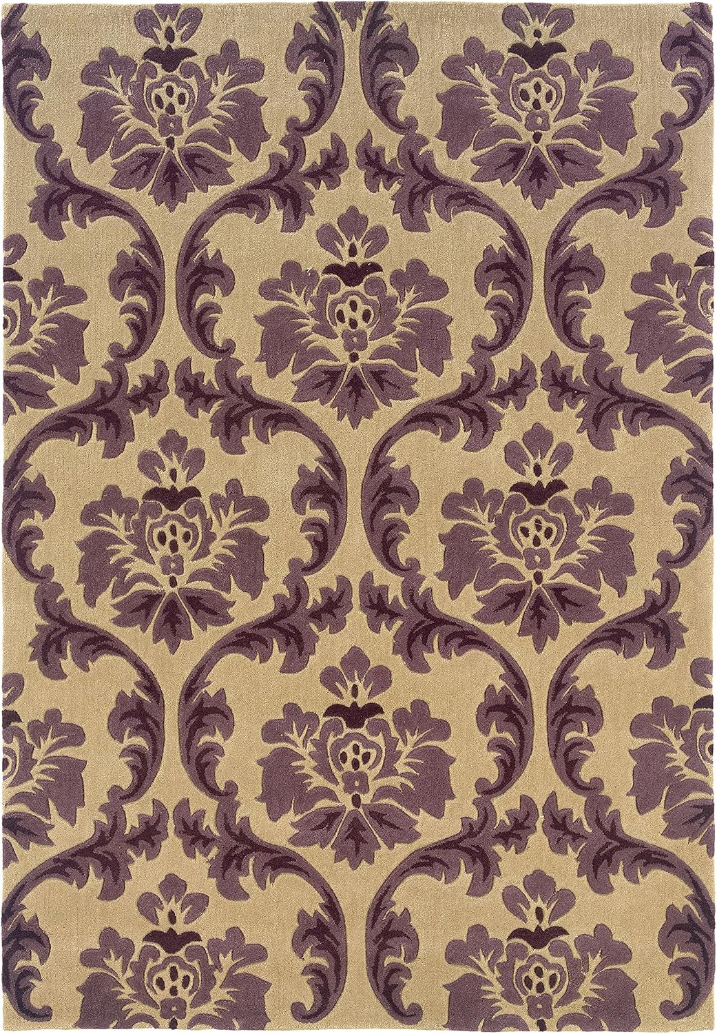 Linon RUG-TARL0557 Trio Collection, Off/White, 5 x 7