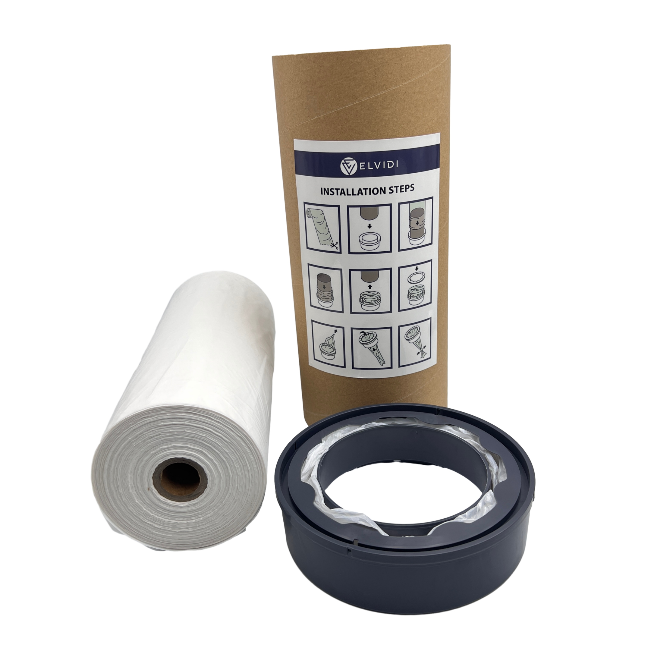 Rollo de relleno para cubo de pañales ELVIDI 200m miniatura 7