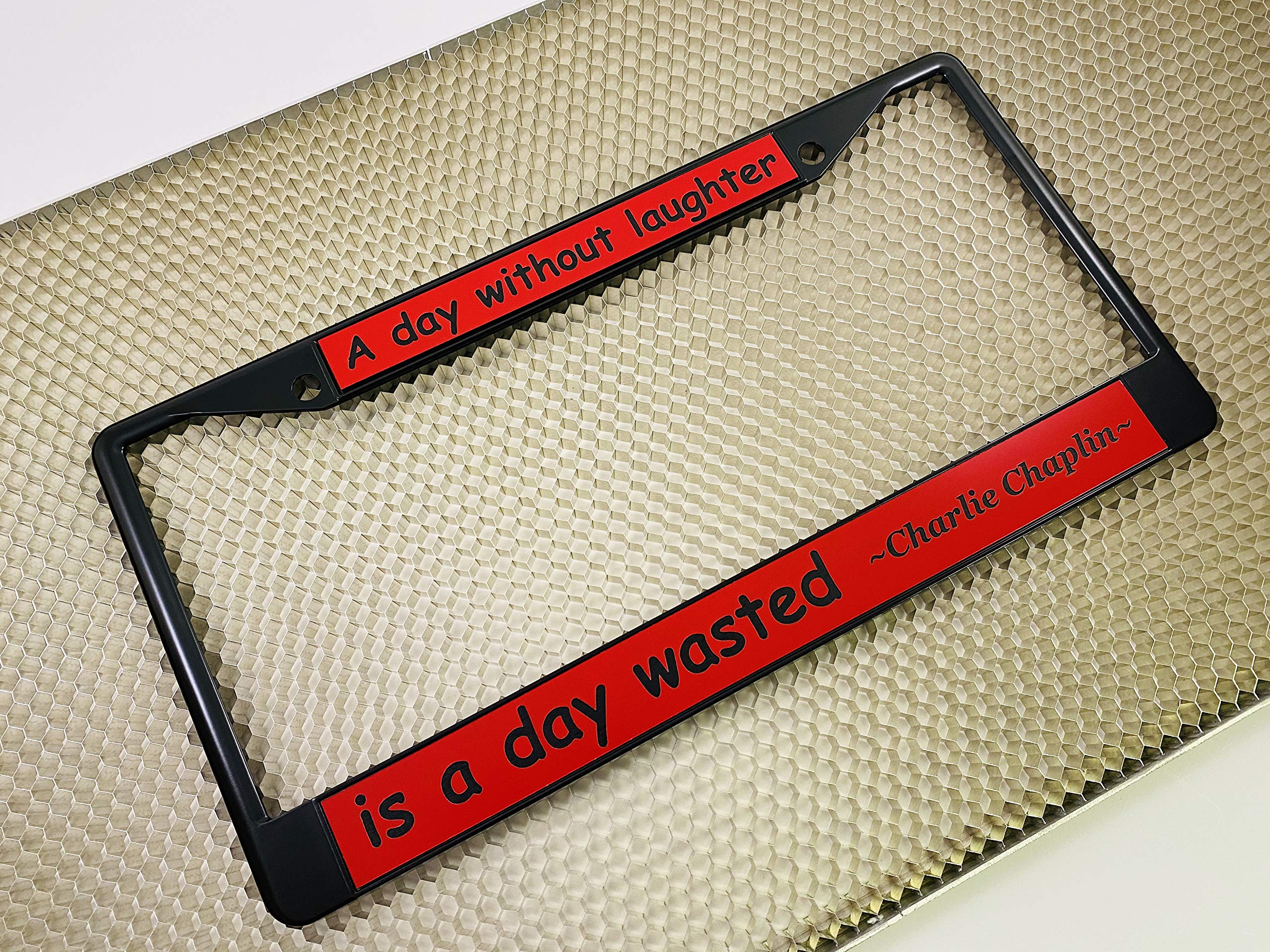Custom Personalized Metal Laser Engraved Car License Plate Frame with Free caps - Picture 87 of 132