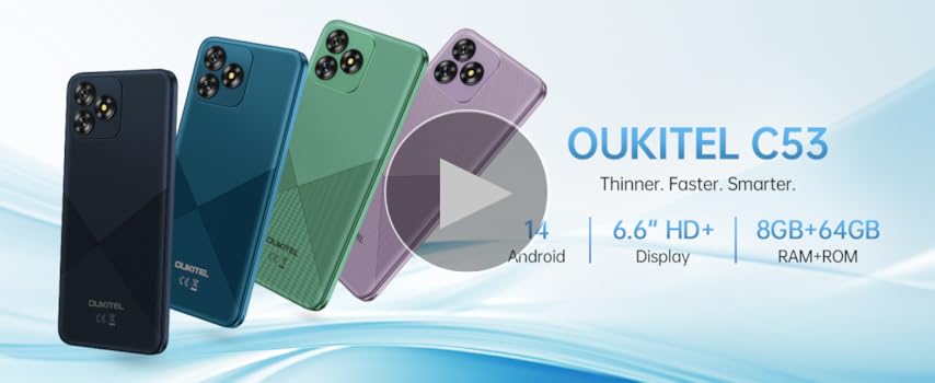 OUKITEL C53 ブラック SIMフリー Amazon | 【2024 新登場】OUKITEL C53 4G スマホ SIMフリー 6.6
