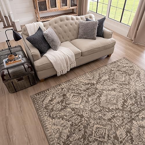 Miniatura 4 de Mohawk Home Eastway - Alfombra tejida de Scott Living, Dove (4 x 6 pies)