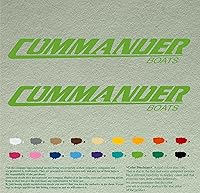 Vista 14 de Par de calcomanías de vinilo de repuesto compatibles con Commander, juego de 2 (18 pulgadas, azul 067)