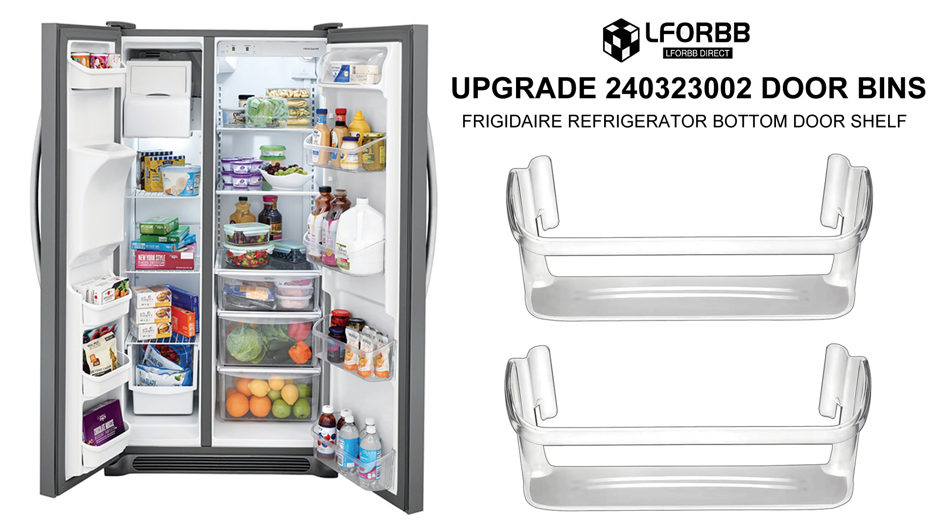 Amazon.com: UPGRADE 240323002 Refrigerator Door Shelf Bin
