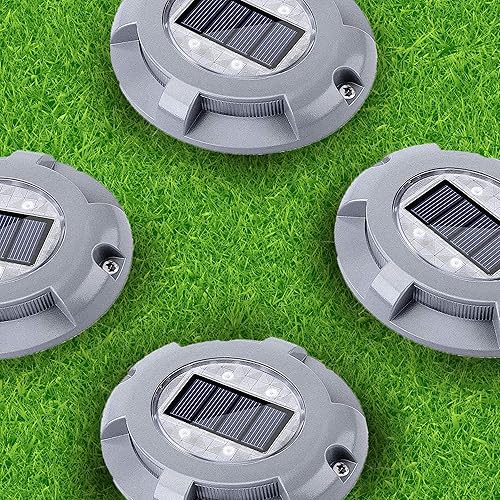 Miniatura 6 de Naturals - Luces inalámbricas para muelles, luces solares de aluminio resistente a la intemperie, luces LED para caminos al aire libre para acera,
