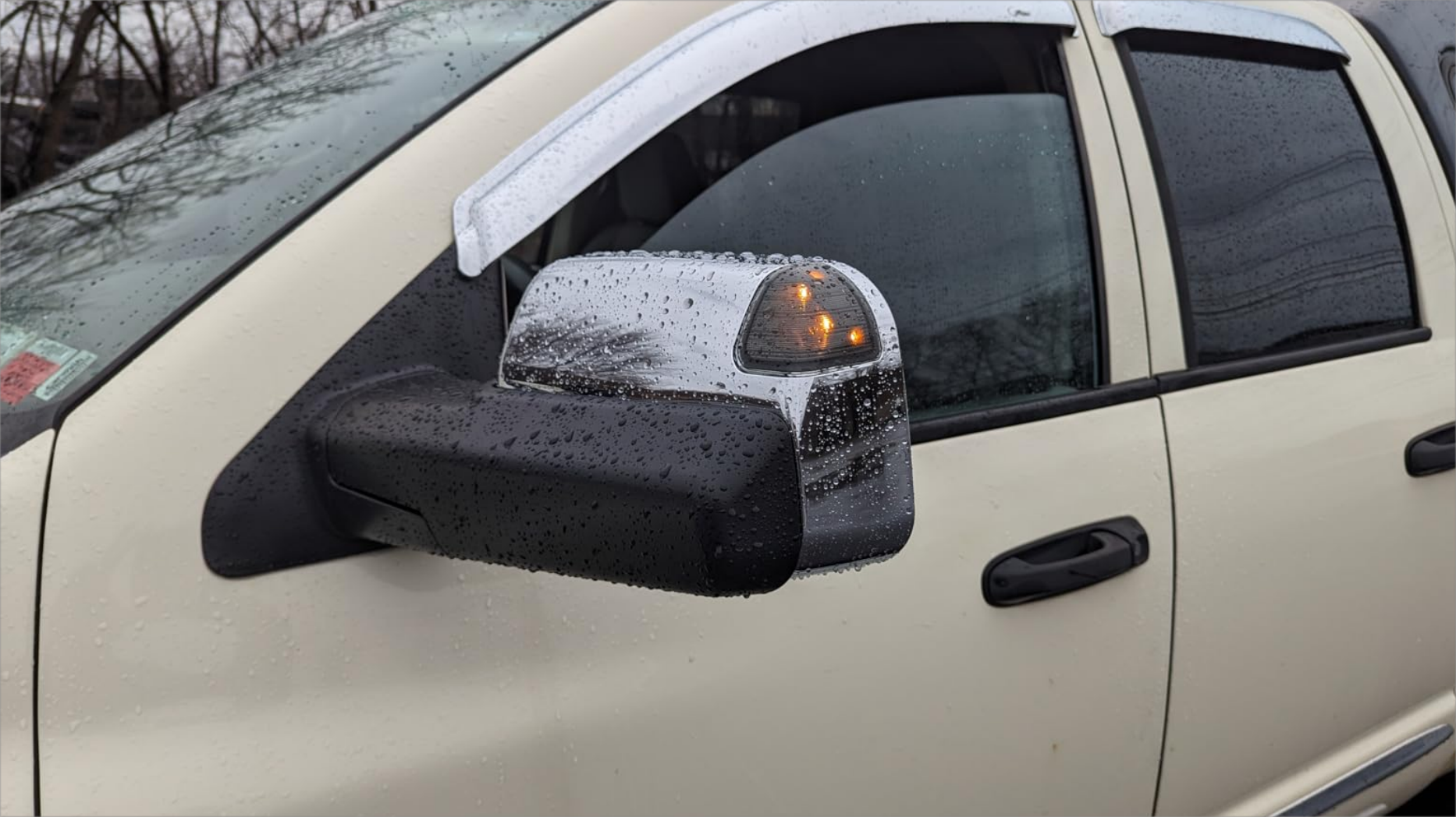 TWM052 牽引ミラーペア ダッジ2002-2008 Ram 1500 2003-2009 Ram 2500 3500ピックアップトラック 手動折りたたみ/フリップアップおよび加熱付き SCITOO 牽引ミラー 2002-2008年式ダッジ用 ラム1500 2003-2009年式ダッジ用 ラム2500  3500ピックアップパワーヒーター 助手席側ビューペアミラー