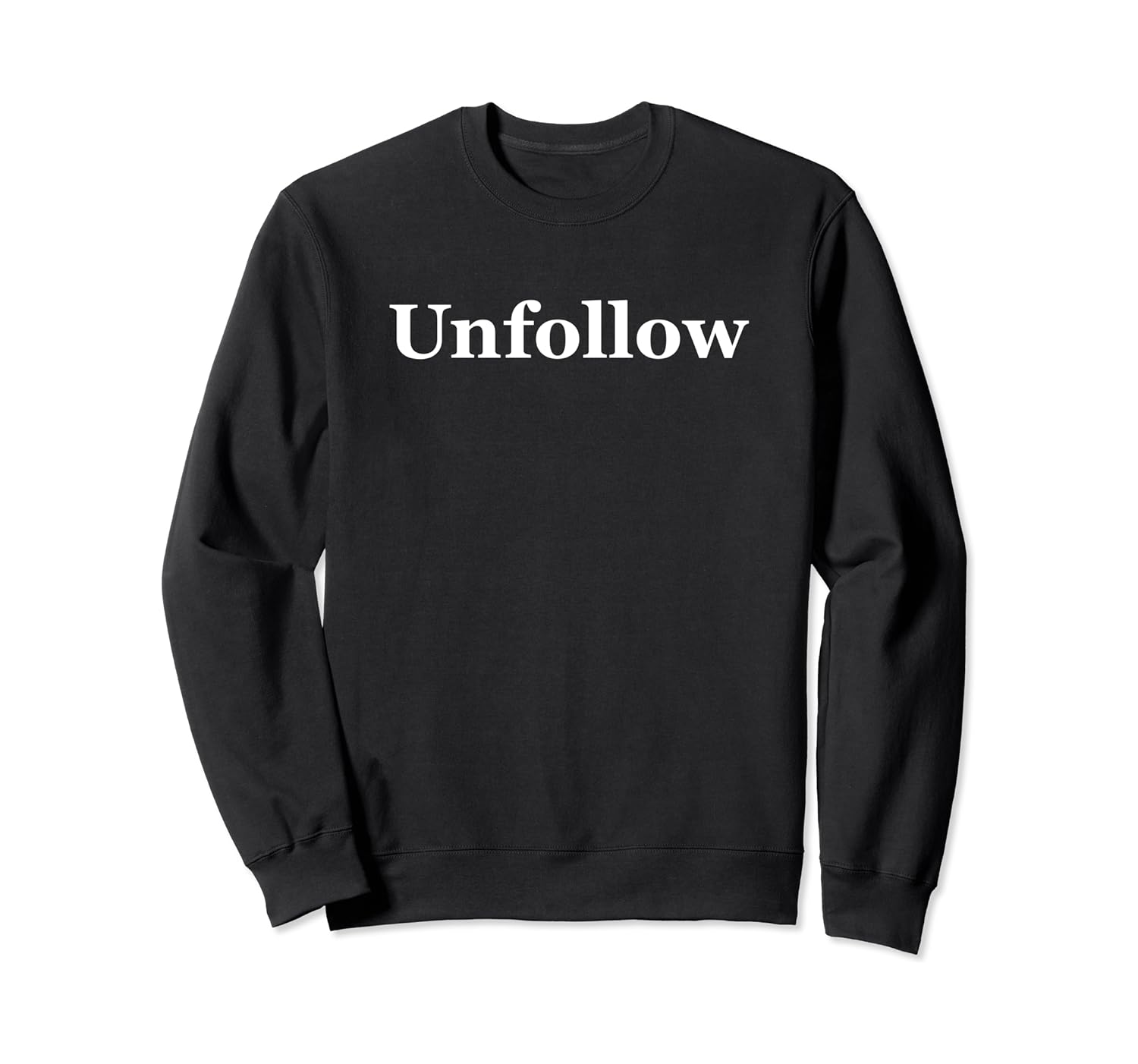 pink unfollow sweatshirt
