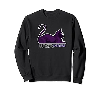 purple cat sweatshirt