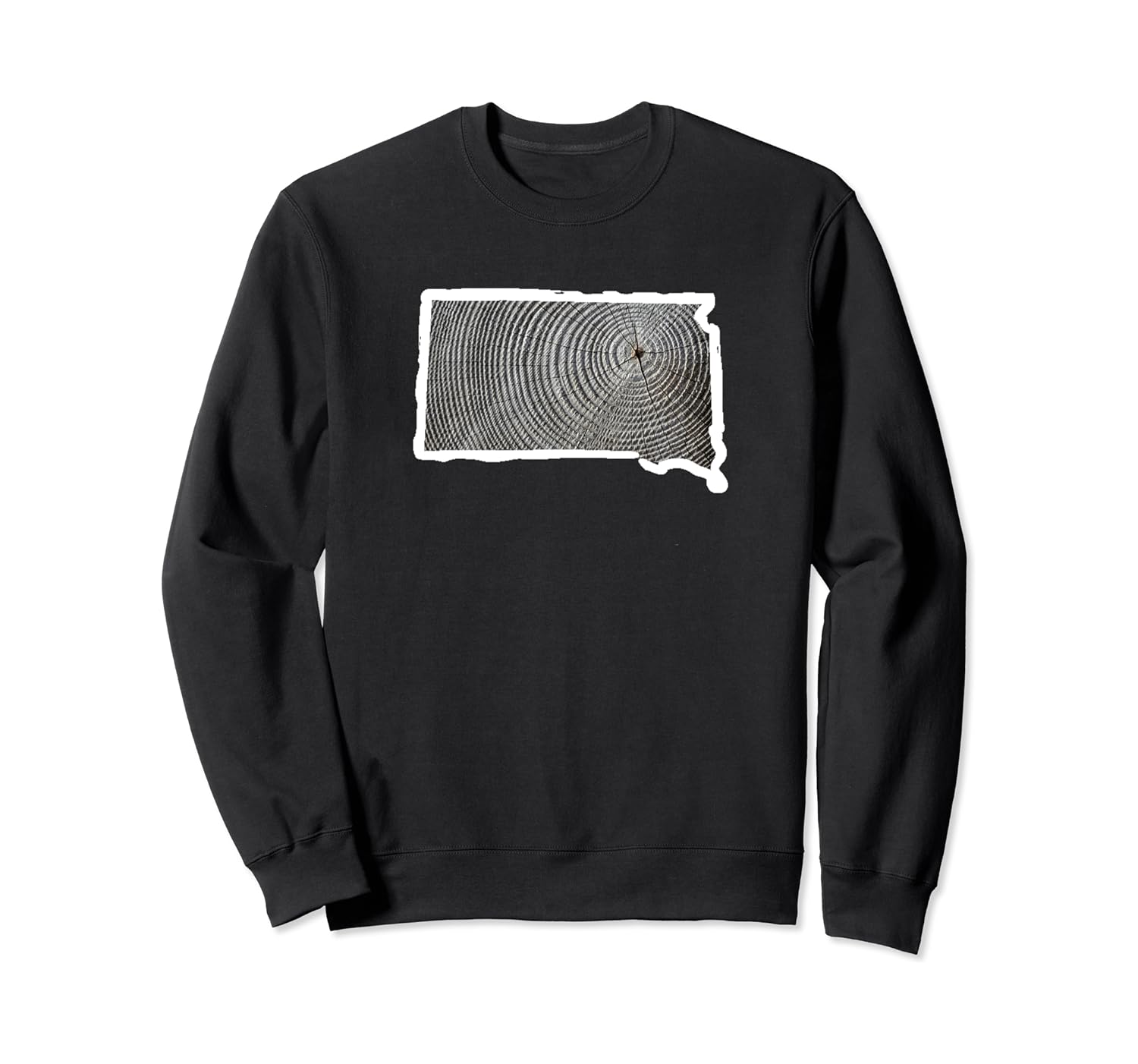 South Dakota Home, SD Tree Forest, South Dakota Vintage Map Sweatshirt