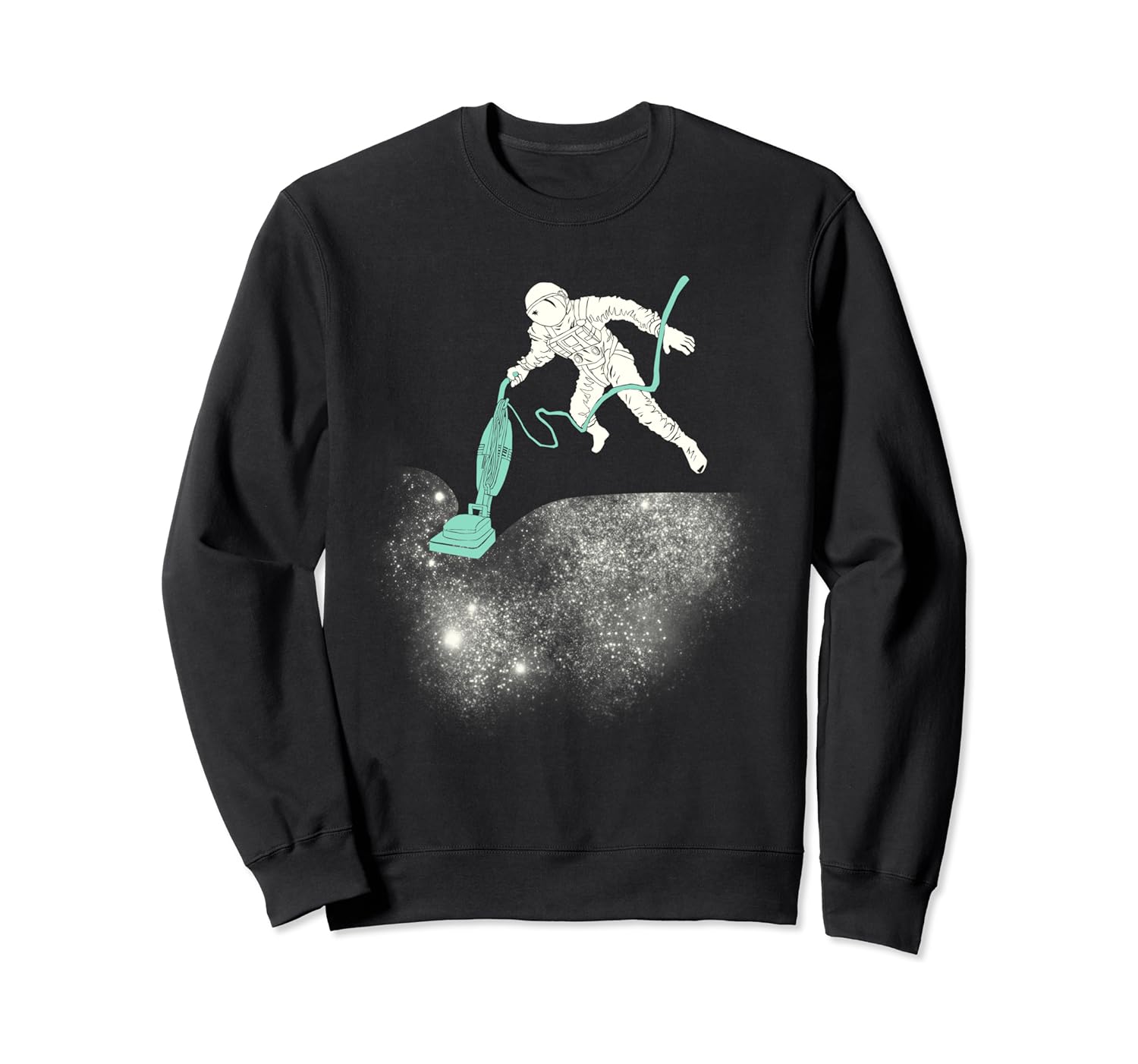 astronaut hoovering stars hoodie