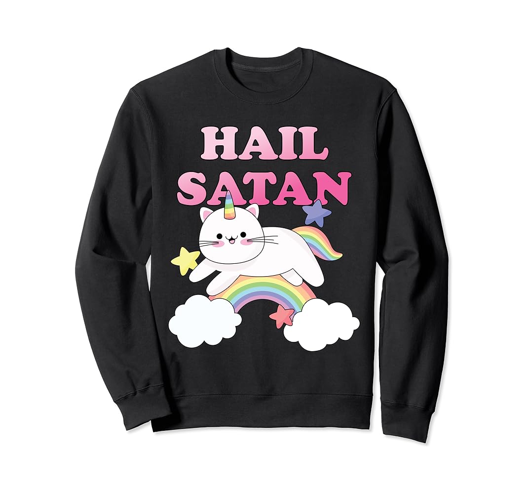 Hail satan sweatshirt Clearance