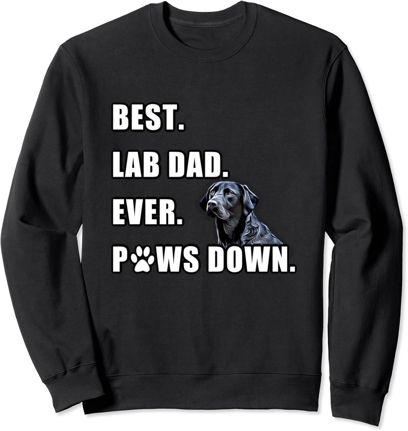 Labrador Retriever Gifts Black Labrador Dad Sweatshirt