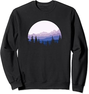 Sweatshirt with mountain scene Clearance